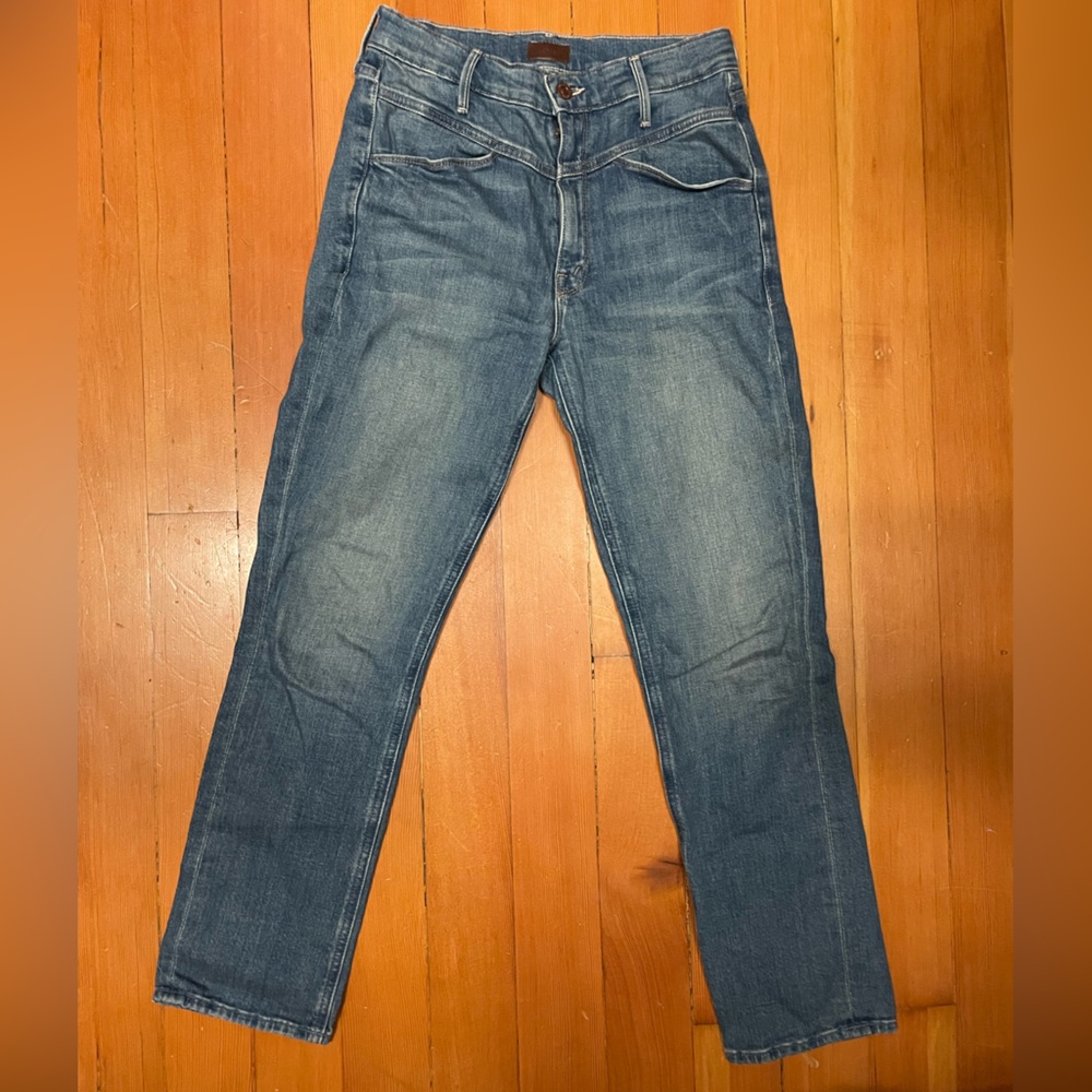 MOTHER High Rise Jeans - Classic Blue